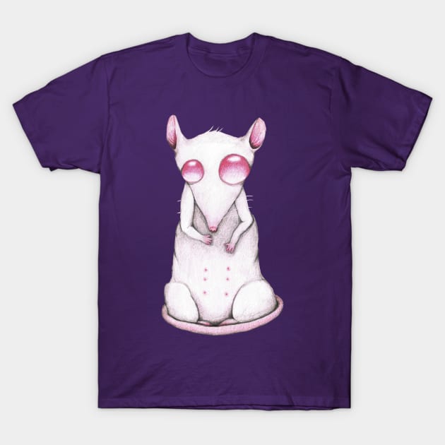 Albino rat pencil drawing T-Shirt by Bwiselizzy